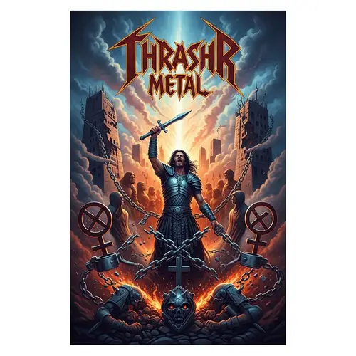 Thrash Metal Band IMPERMANENCE Album Cover Art | Defiant Revolution Visual