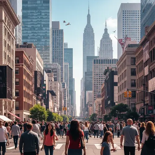 Urban Cityscape: Exploring Vibrant Streets in Photoshop