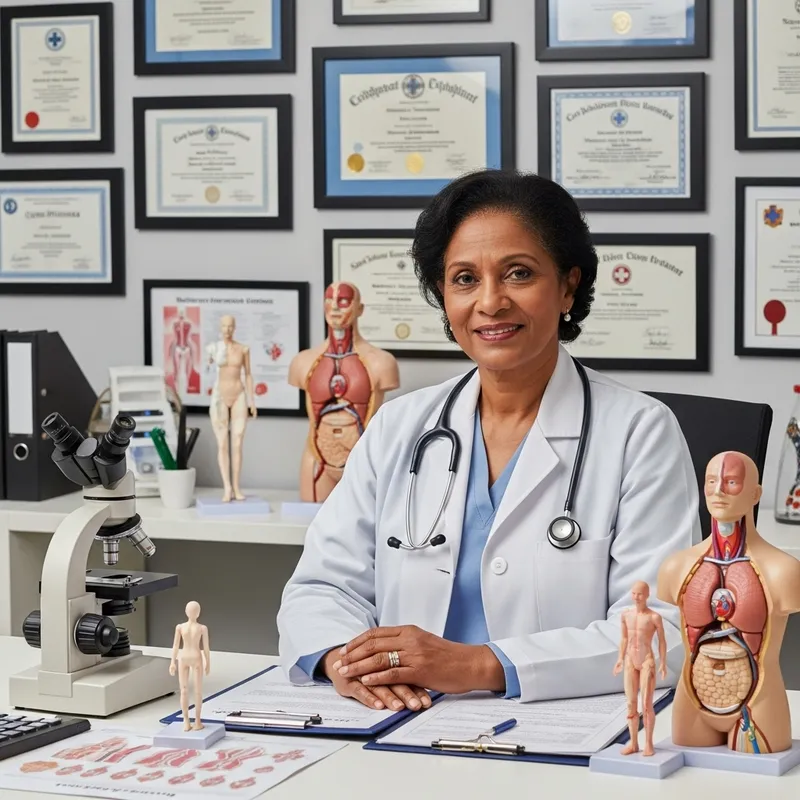Portrait of a Chief Physician in a Hospital