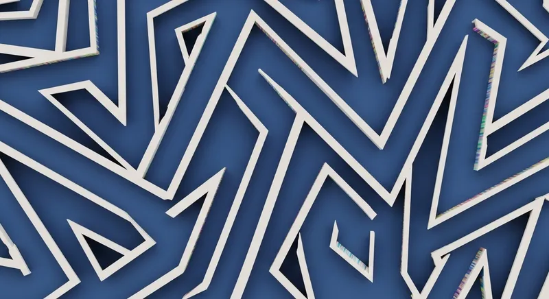 Abstract Edges Art: Intricate Patterns with Vibrant Colors