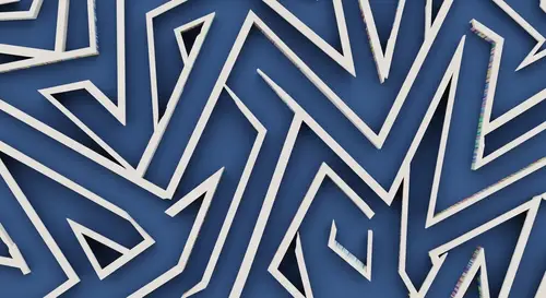 Abstract Edges Art: Captivating Patterns in Vibrant Colors