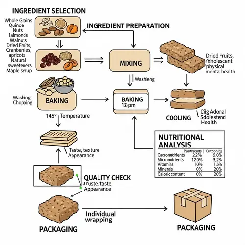 Healthy Cereal Bar Production Flowchart