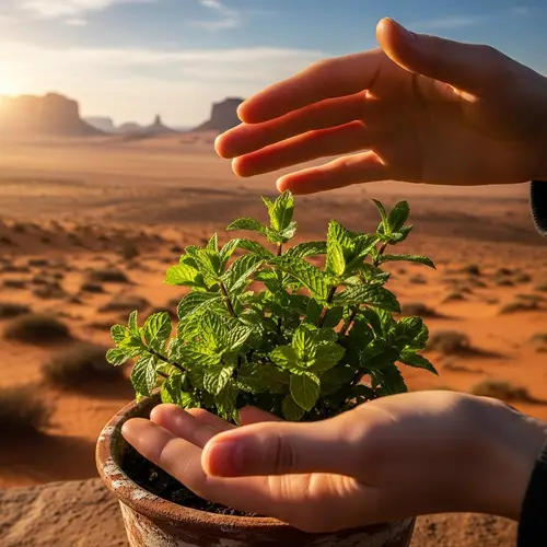 Mint Plant in Desert: Reconnecting with Nature