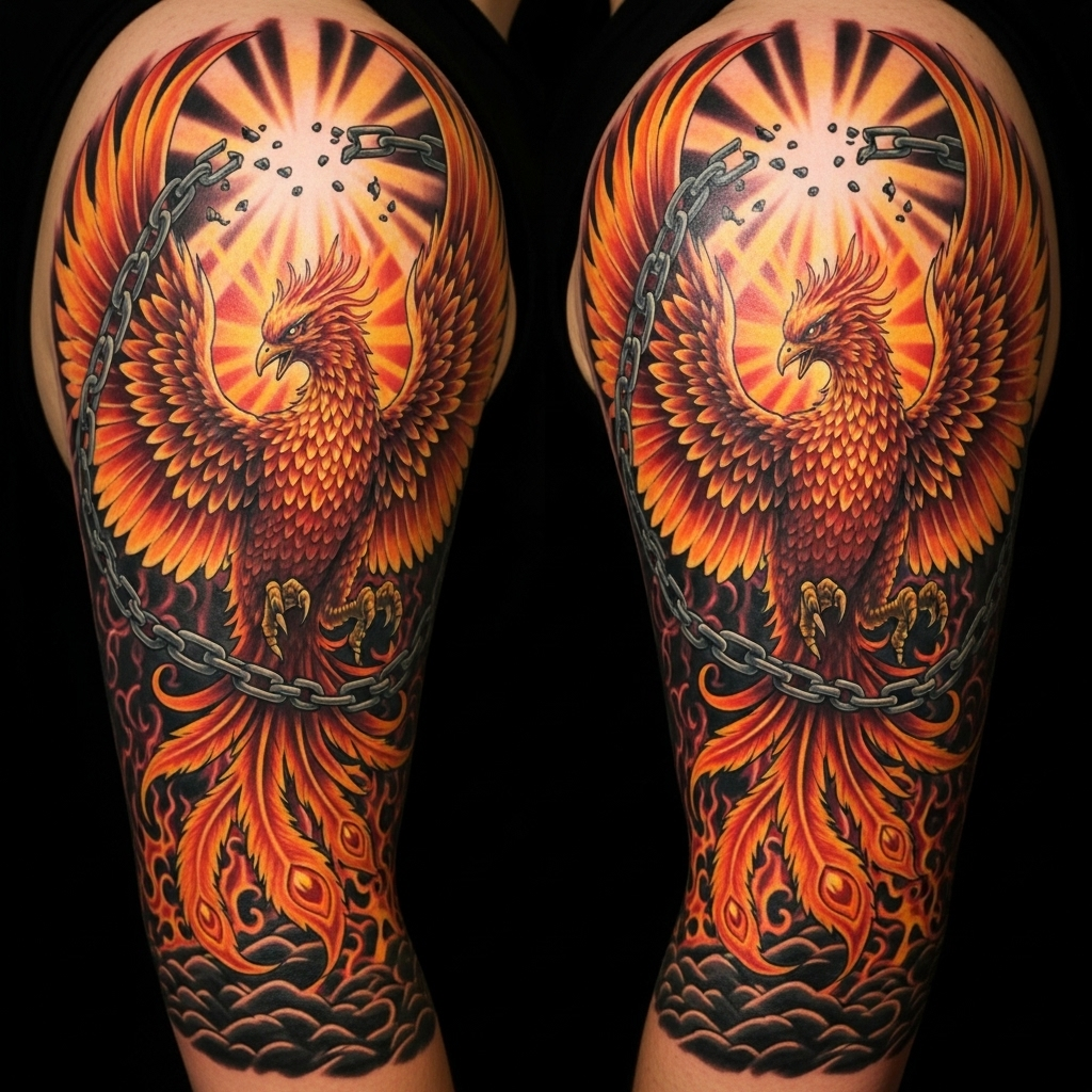 Japanese Flame Sleeve Tattoos | TikTok, image size:1024x1024
