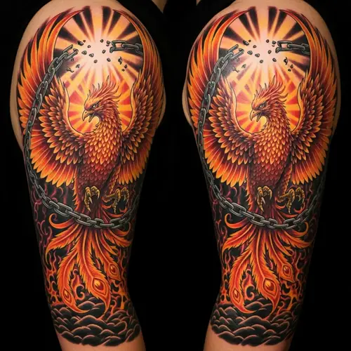 Phoenix Rising Tattoo: Triumph Over Adversity & Abuse