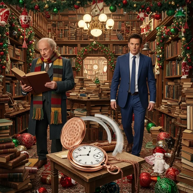 Doctor Who and Black Books Christmas Crossover
