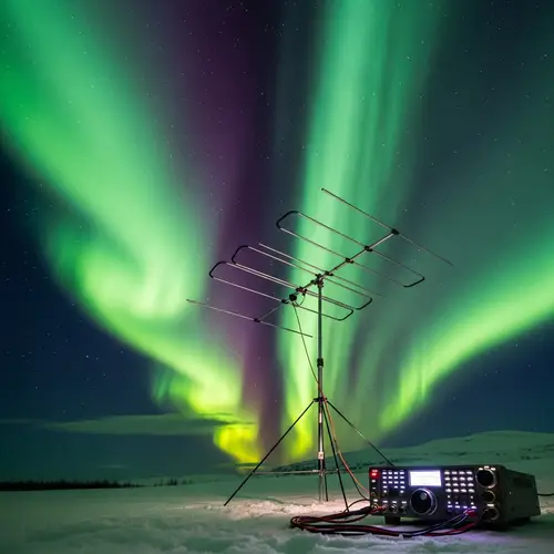 Ham Radio QSO via Aurora Borealis: Spectacular Communication Scene