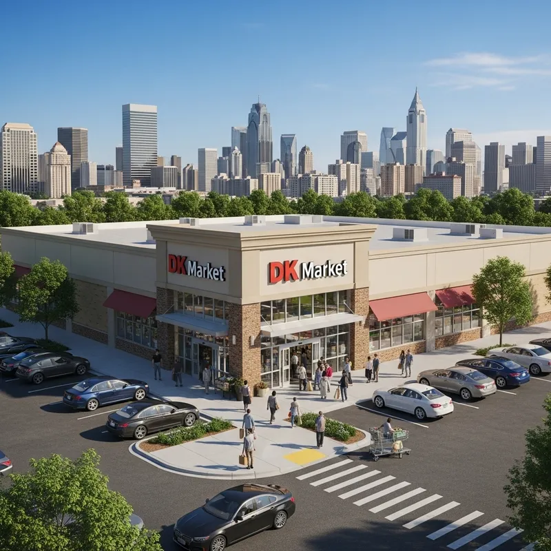 Urban Grocery Store DK Market - Diverse Customer Experience