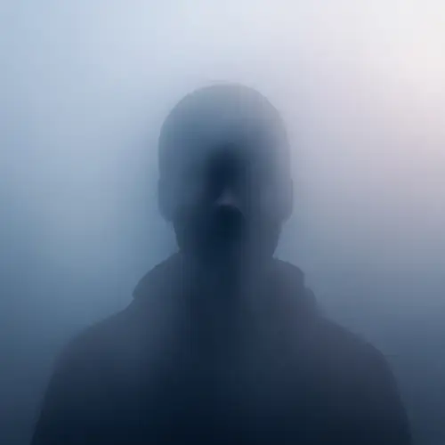 Enigmatic Figure in Mist: Solitude & Mystery | Digital Art