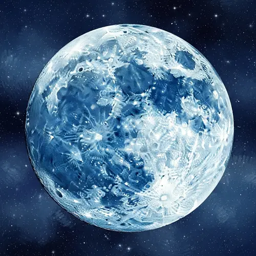 Moon Impressionism Art: Stunning Depiction of the Moon in Blues