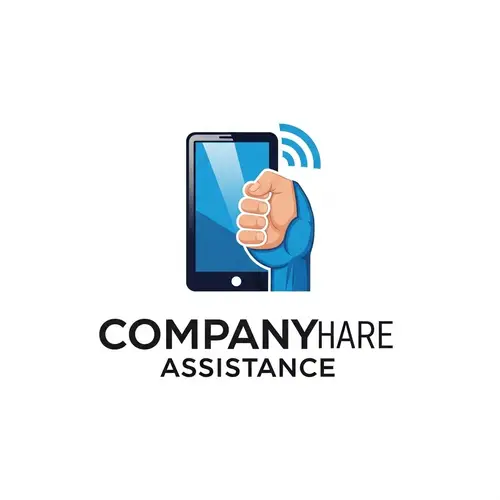 Modern Technology Assistance Logo Design