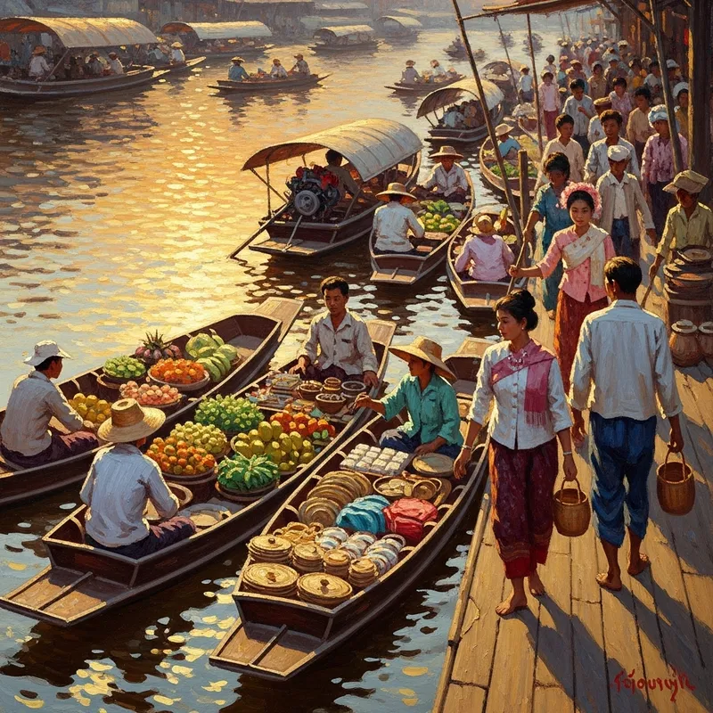 Charming Floating Markets in Thailand: Glittering Waters & Trade Exchanges