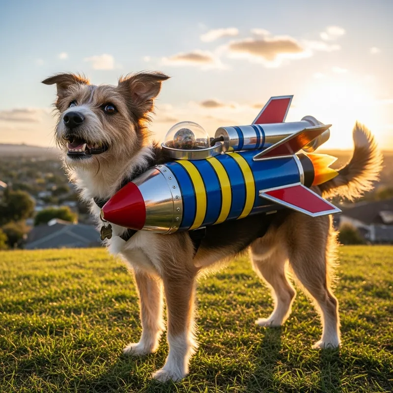 Dog with Rocket: Imaginary Journey into Cosmos Dog with Rocket: Imaginary Journey into Cosmos