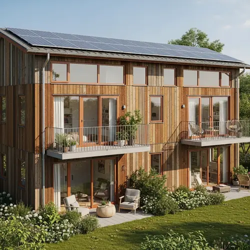 Sustainable 2-Floor Apartment Building for Eco-Living