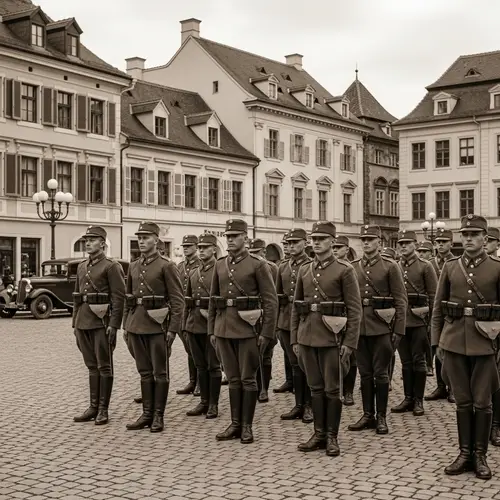 1930s German Military Soldiers Image | Historical Uniform Details