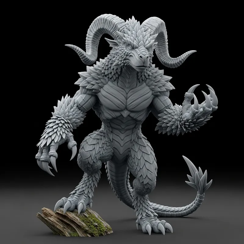 3D Printable Monster: Unique Creature Design 3D Printable Monster: Unique Creature Design