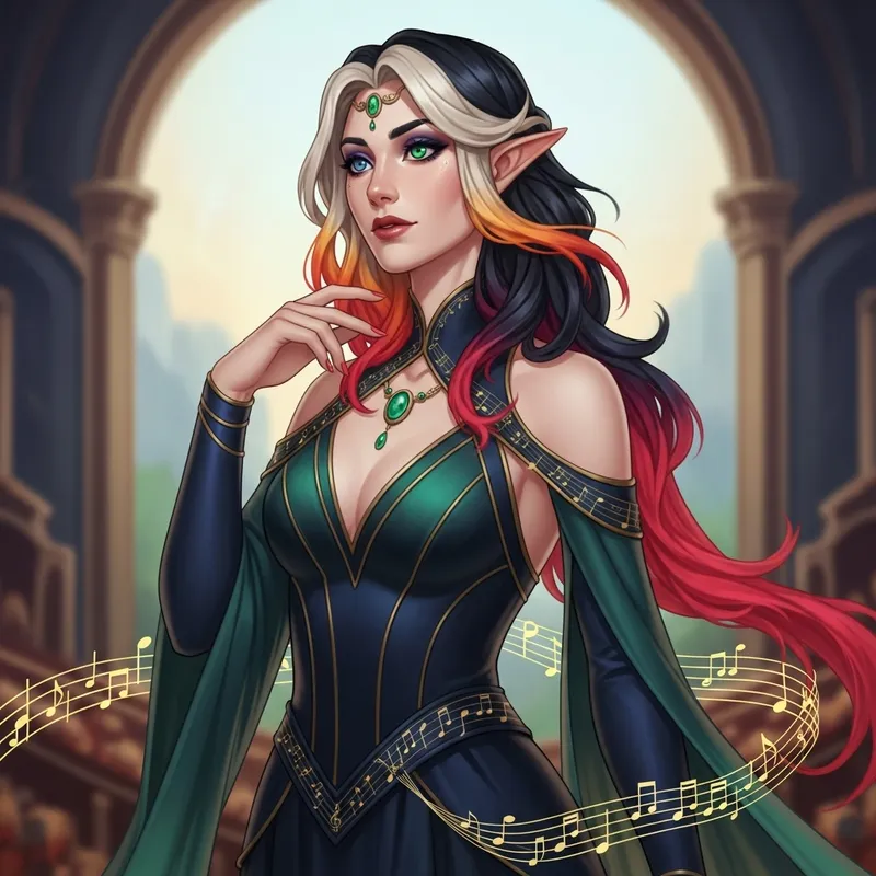 Lyra Serenade: Elegance and Musical Magic - D&D Character Guide