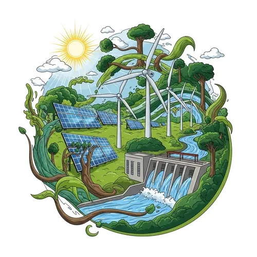 Renewable Energy & Abstract Nature Visuals