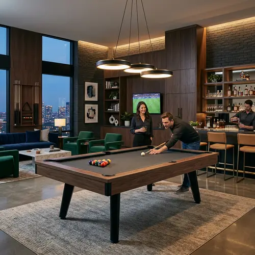 Modern Billiards Room Interior Design Ideas