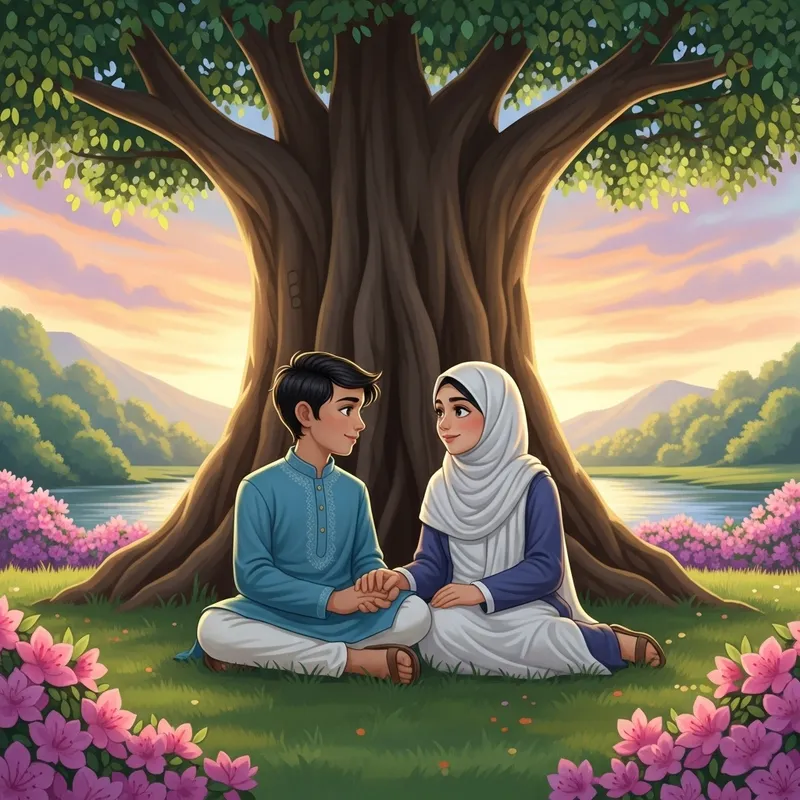 Hindu Boy and Muslim Girl Cute Love Images