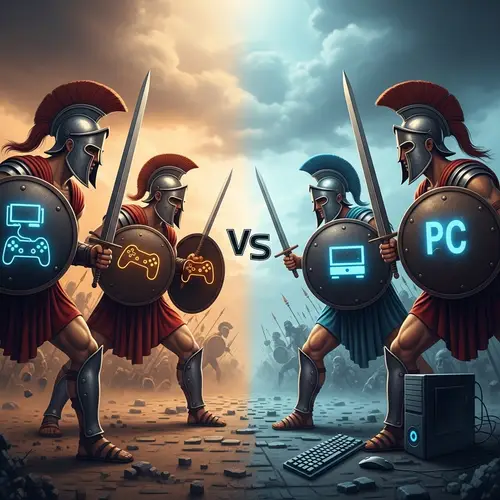 Console vs PC Gaming Rivalry: Gladiators Clash in Epic Battle