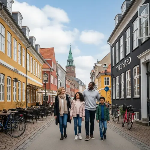 Danish Family Trip: Exploring Cozy Streets with Unique Designs