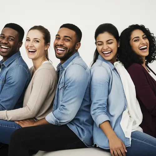 Joyful Diverse Group Laughing Together | Cheerful Atmosphere