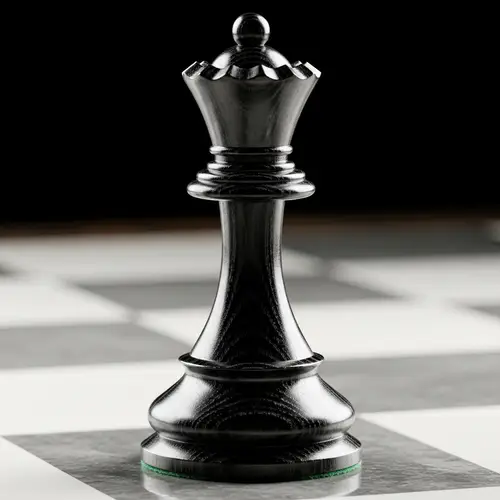 Wooden Black and White Pawn Chess Piece | Classic Antiquity