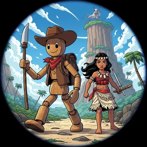 Woody and Moana together