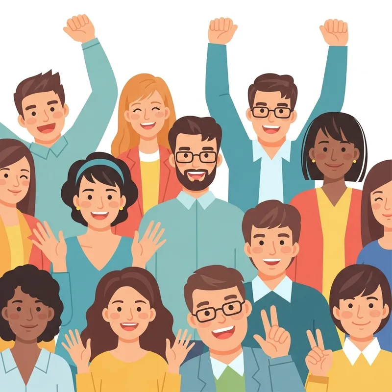 Joyful Expressions: Happiness in Pastel Colors