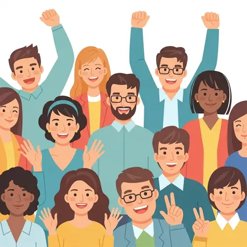 Joyful Diversity: Expressions of Happiness in Pastel Colors