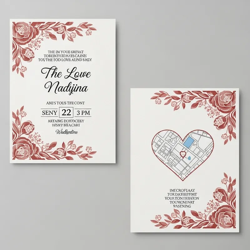 Elegant Floral Weeding Invitation Card | Stunning Design