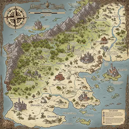 Explore the Western Fantasy World Map