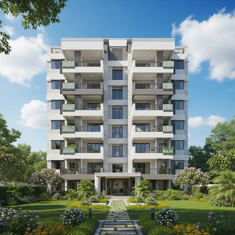 Beautiful 12-Story House Design with Stylish Balconies | Luxury Living Experience