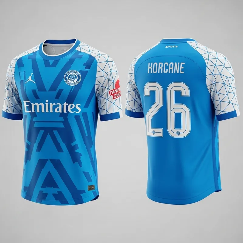 Easport Maillot: Quality Sport Jersey in Blue & White Design Easport Maillot: Quality Sport Jersey in Blue & White Design