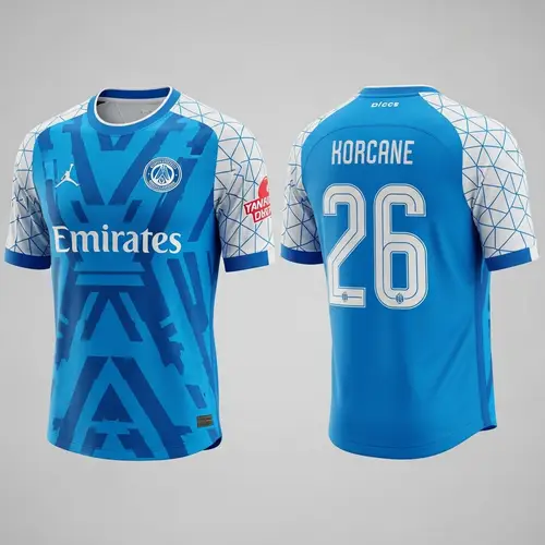 Quality Sport Jersey in Modern Blue & White Design