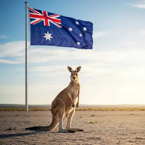 Aesthetic Kangaroo in Australian Outback | Iconic Scene