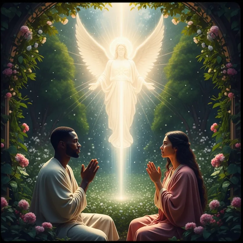 Ethereal Divinity in Renaissance-Inspired Garden Ethereal Divinity in Renaissance-Inspired Garden