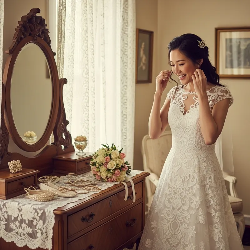 Elegant and Romantic Bride Preparation