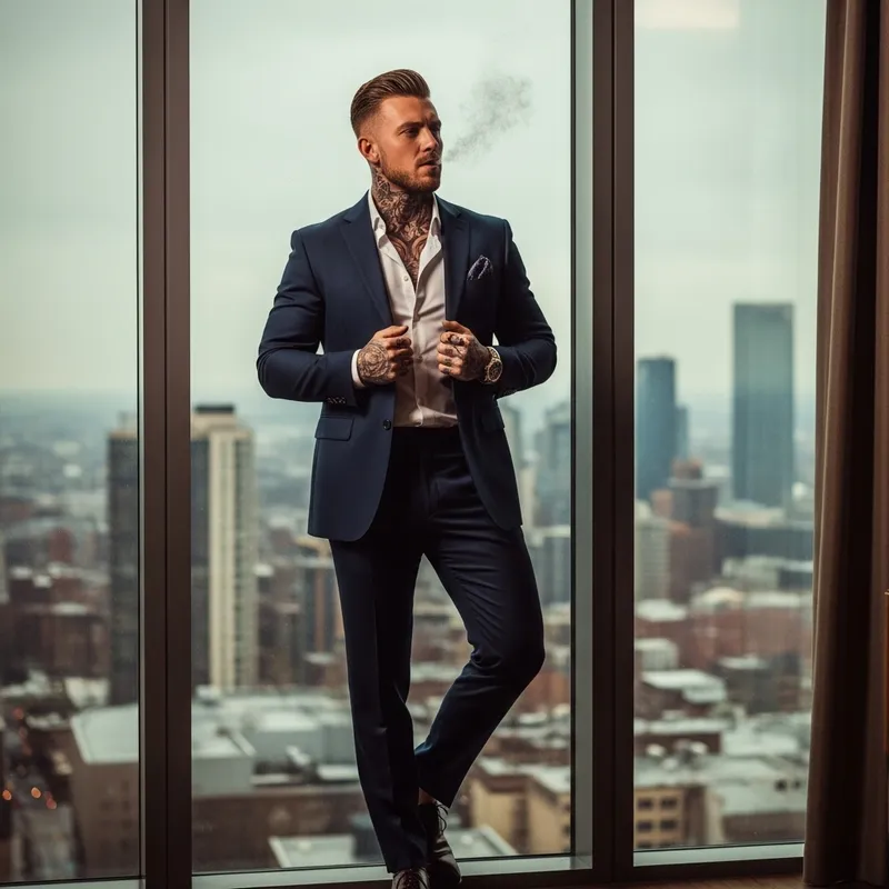 Irish Urban Romanticism: Charismatic Gentleman in Sophisticated Cityscape