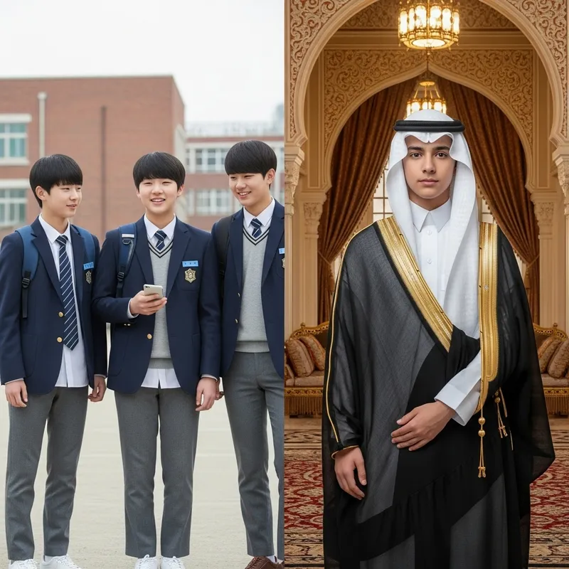 14-Year-Old South Korean Boy Becomes Saudi Arabian Prince - Transformations