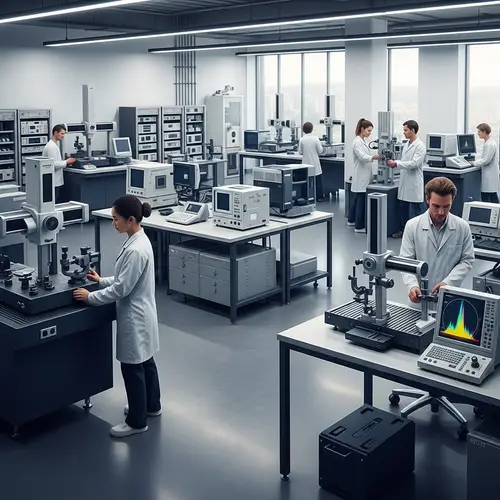 Sleek Metrology Scene | State-of-the-Art Lab Imagery