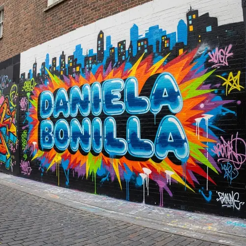 Vibrant Street Mural by Daniela Bonilla
