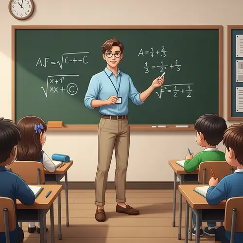 Inspiring Teacher Engaging Diverse Students | School Classroom Scene