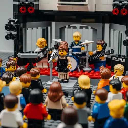 Lego Sets Amy Winehouse at the BBC Concert | Lego Band & Audience Scene