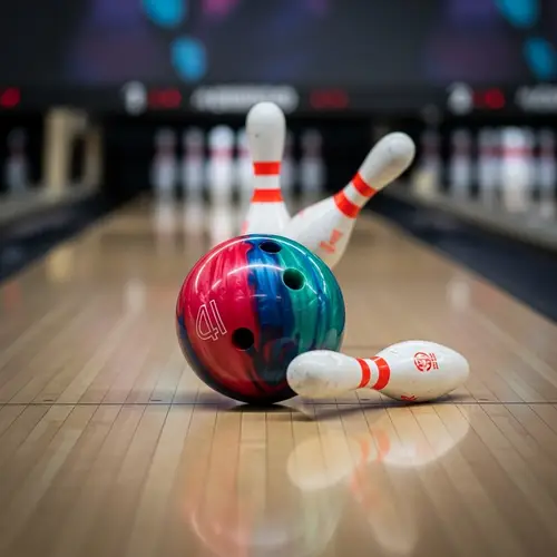 Dynamic Bowling Ball Impact Shot | Sports Photography Moment