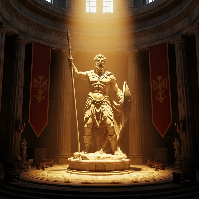 Epic Barbarian Statue: Grandeur of Ancient Legends