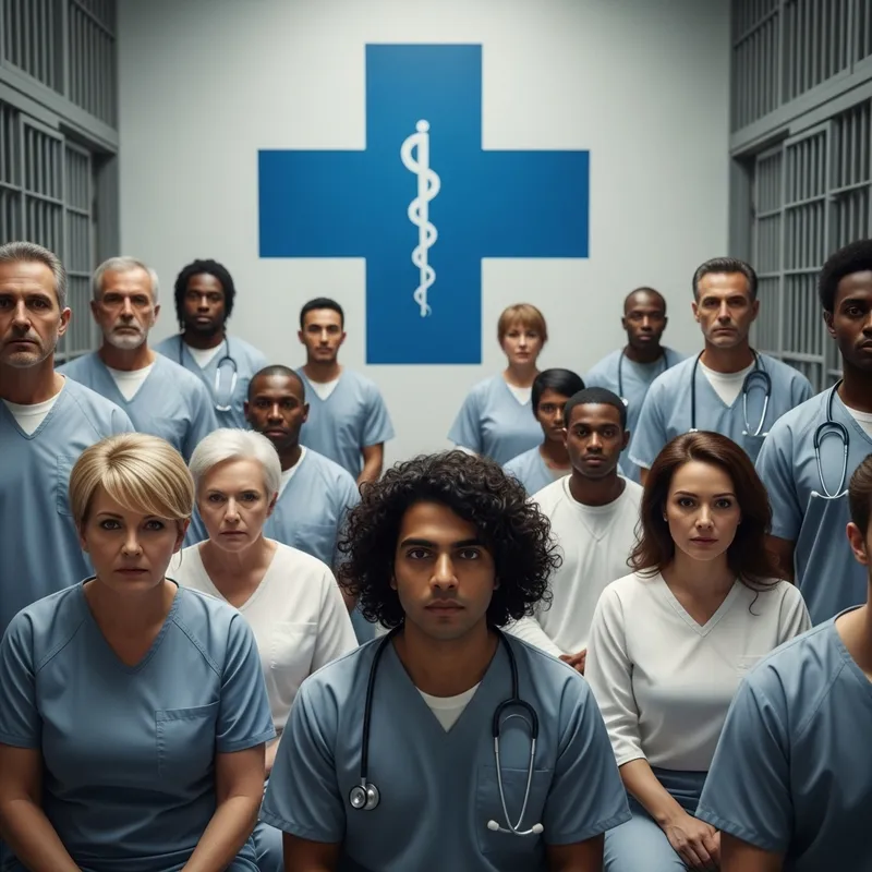 Diverse Healthcare Image: Multicultural Group or Medical Cross