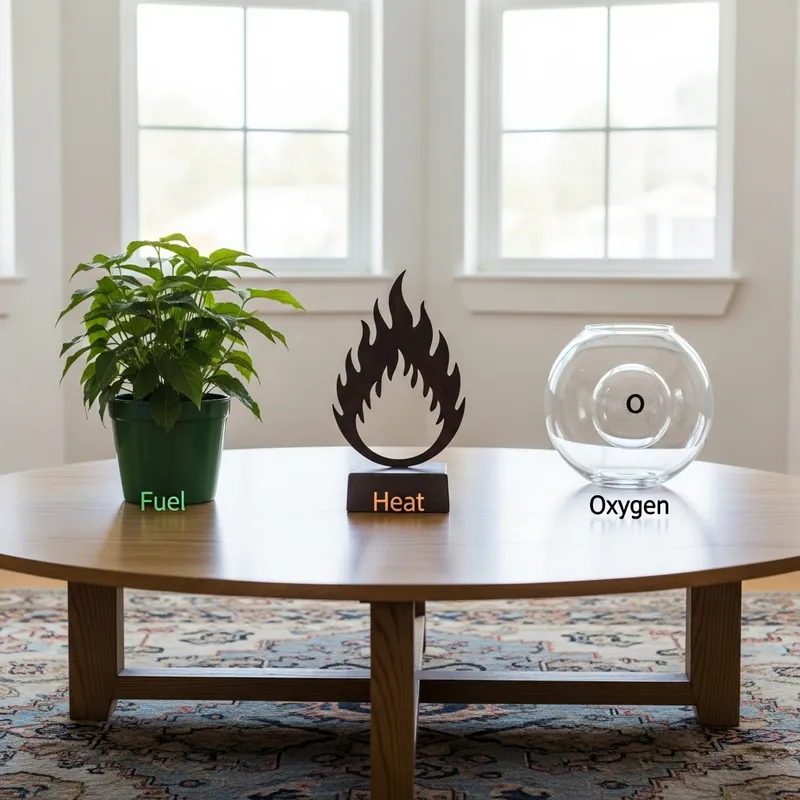 Elements of Combustion: Fuel, Heat & Oxygen