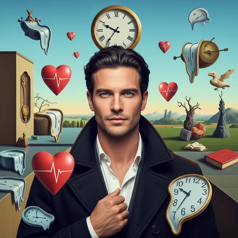 Dali-Inspired Imagery: Actor as Father, Brother & Friend in Surreal Atmosphere Dali-Inspired Imagery: Actor as Father, Brother & Friend in Surreal Atmosphere